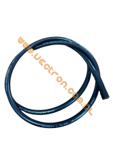 Kabel zapłonowy fi7 - 1m zacisk 6,3mm silikon czarny