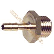 Króciec mosiężny do węża 1/8" x 6mm