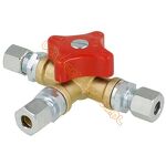 Trójnik z zaworem 8x8x8mm