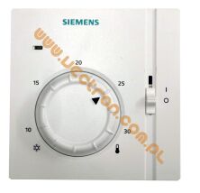Siemens RAA 31.16 Termostat pomieszczeniowy, 24..250 [V] AC, 8..30 [°C], wyjście 2-stawne, ogrzewanie lub chłodzenie, pokrętło nastawy temperatury, wyłącznik, wskaźnik LED [zastępuje RAA30.16/GR]
