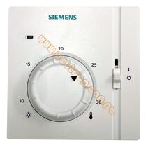 Siemens RAA 31.16 Termostat pomieszczeniowy, 24..250 [V] AC, 8..30 [°C], wyjście 2-stawne, ogrzewanie lub chłodzenie, pokrętło nastawy temperatury, wyłącznik, wskaźnik LED [zastępuje RAA30.16/GR]