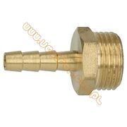 Króciec mosiężny do węża 1/2" x 6mm