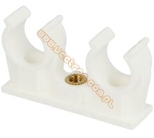 Uchwyt PCV Ø10 - podwójny (100szt.)