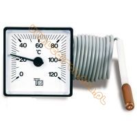 Termometr 0-120°C (48x48mm) 1500mm fi6,5x30Cu