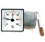 Termometr 0-120°C (48x48mm) 1500mm fi6,5x30Cu