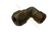 Złączka kątowa mosiężna zaciskowa 3/8"x10mm