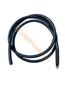 Kabel zapłonowy fi7 - 1m zacisk 4,0mm silikon czarny