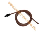 FIDA kabel silikonowy 5,0mm wtyczka prosta 4,0mm 1m