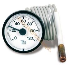 Termometr TG 0-120°C Ø52mm (Ø57) kapilara 1,5m