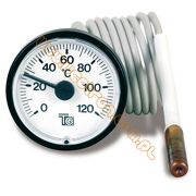Termometr TG 0-120°C Ø52mm (Ø57) kapilara 1,5m