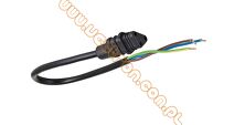 BRAHMA / FIDA - kabel z wtyczką 3-pinowa prosta (trójkąt) 600mm