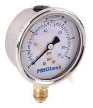 Manometr 0-400 bar (glicerynowy) Ø63 1/4